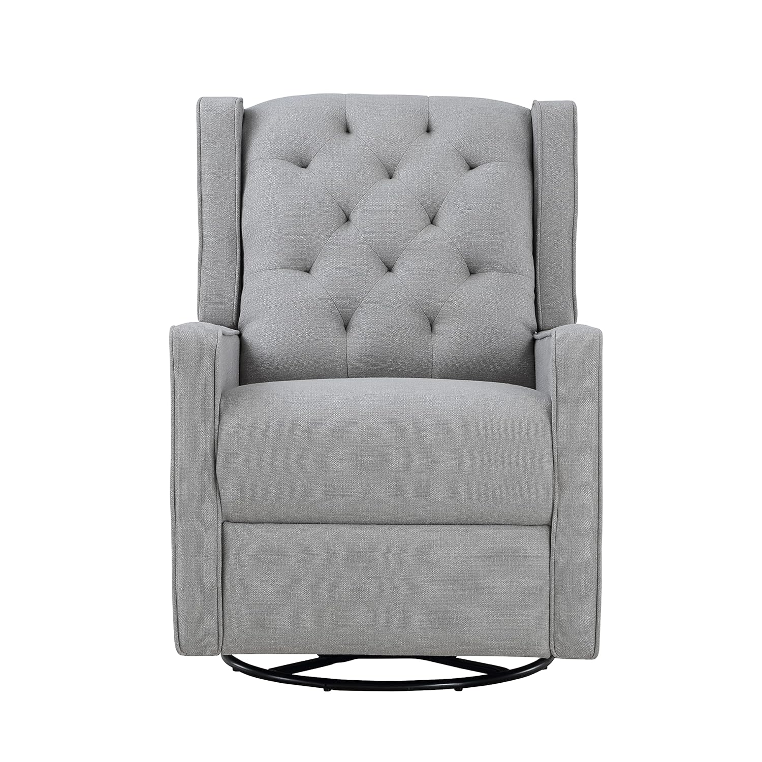 Suite Bebe Bryton Gliding Swivel Recliner - Tufted Pebble Fabric