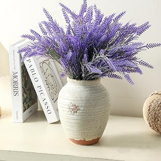 Ceramic Decorative Vase, 7.4 Inch Rustic Farmhouse Flower Vase | Small Rustic Decorative Vase, Modern Farmhouse Decoration, Kitchen, Shelf, Coffee,Dining Table, Living Room, Mantel