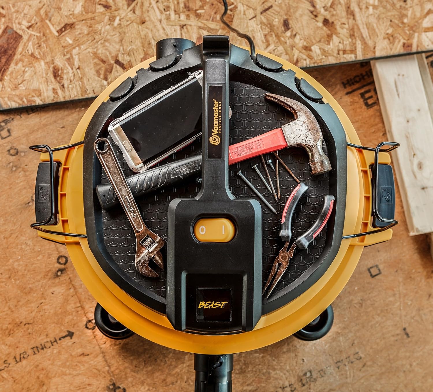 Vacmaster Professional - Professional Wet/Dry Vac, 16 Gallon, Beast Series, 6.5 HP 2-1/2" Hose (VJH1612PF0201), Black : Everything Else