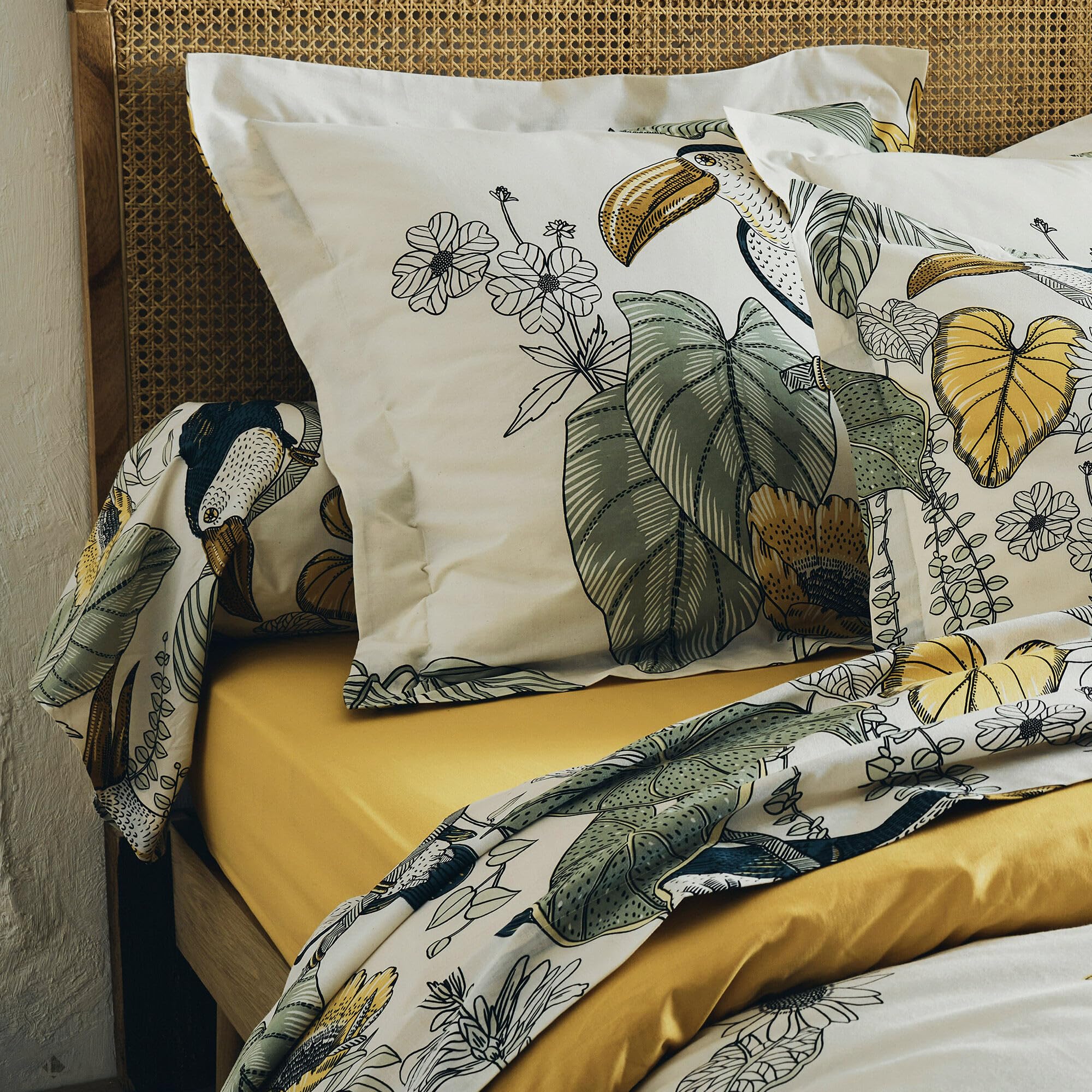 Linnea Housse de Couette 280x240 cm 100% Coton Toco Vert
