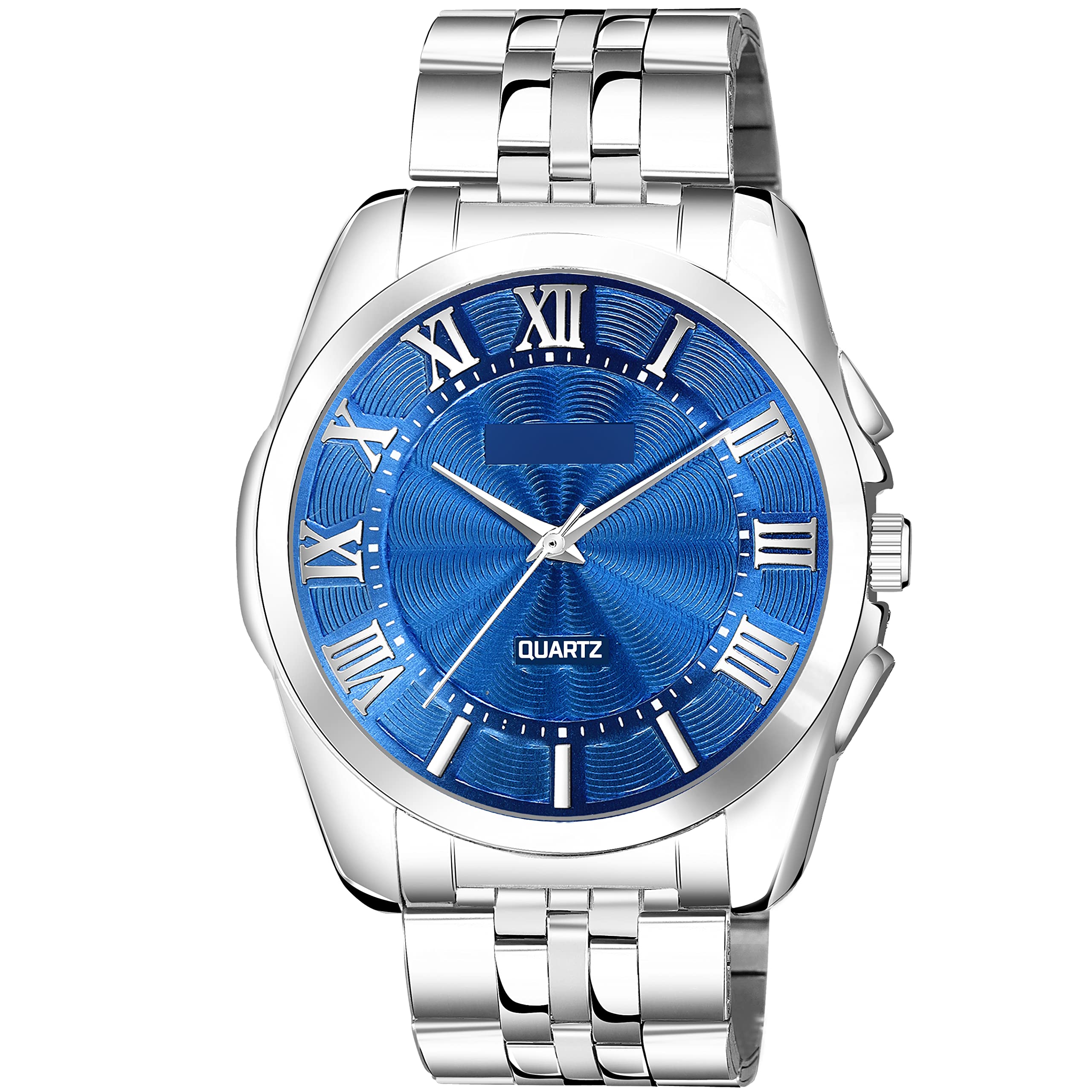 ROYAL ENTERPRISE Blue 3D Roman Stainless Steel Analog Watch for Men RYL_ENT_LR126 (B0C2N5LQ2P) Amazon Price History, Amazon Price Tracker