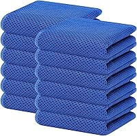 Vista 127 de Homaxy Paños de cocina de 100% algodón con tejido de gofre, ultra suaves, absorbentes, de secado rápido, 12 x 12 pulgadas, paquete de 6, albaricoque
