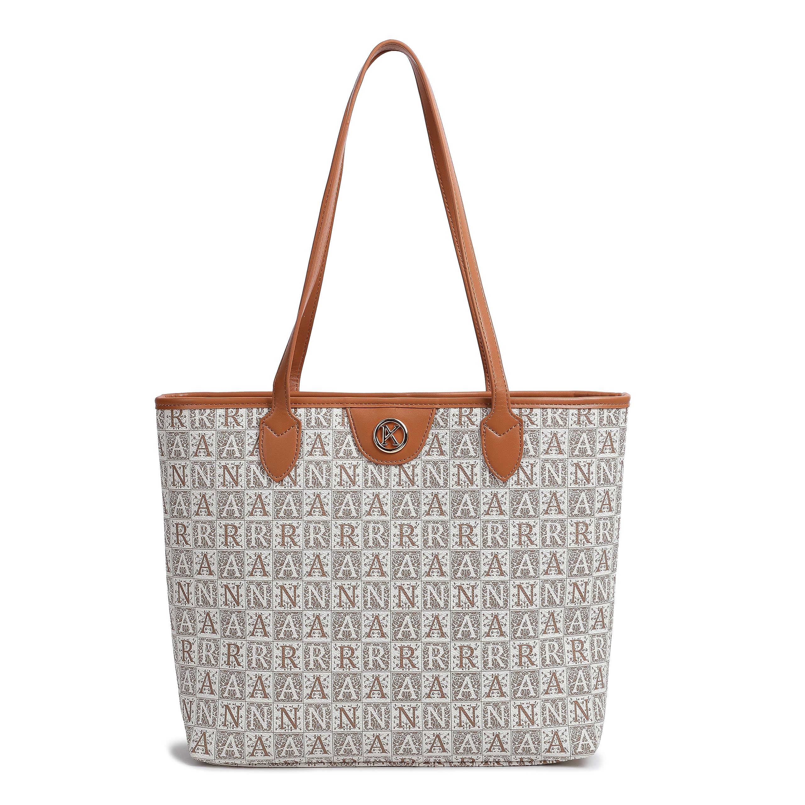 PESOMA Womens Tote Bag With Pocket, Girls Stylish Fashion Faux Leather Tote Shoulder Tote Bag for Women & Girls Crossbody Bags for Girls & Women (Cream H283) (B0CCSBYDJD) Amazon Price History, Amazon Price Tracker