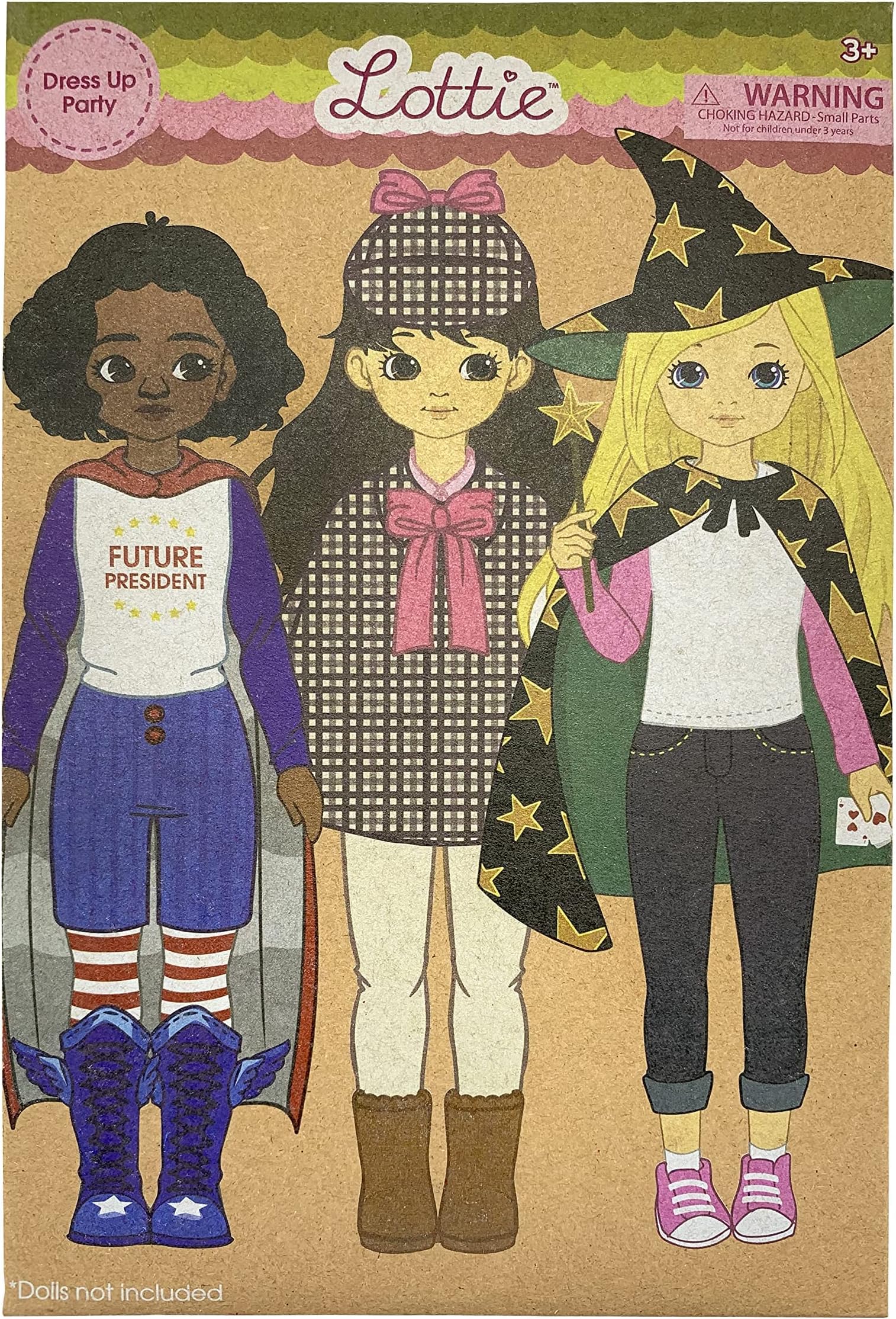 Dress Up Time Toys for Girls and Boys Accessories para Muñeca Gifts for 3 4 5 6 7 8 Year Old Small 7.5 Inch