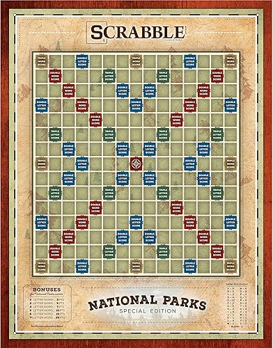 Miniatura 3 de USAOPOLY Scrabble Parques Nacionales  A partir de 8 años  2-4 jugadores  1 juego, marrón