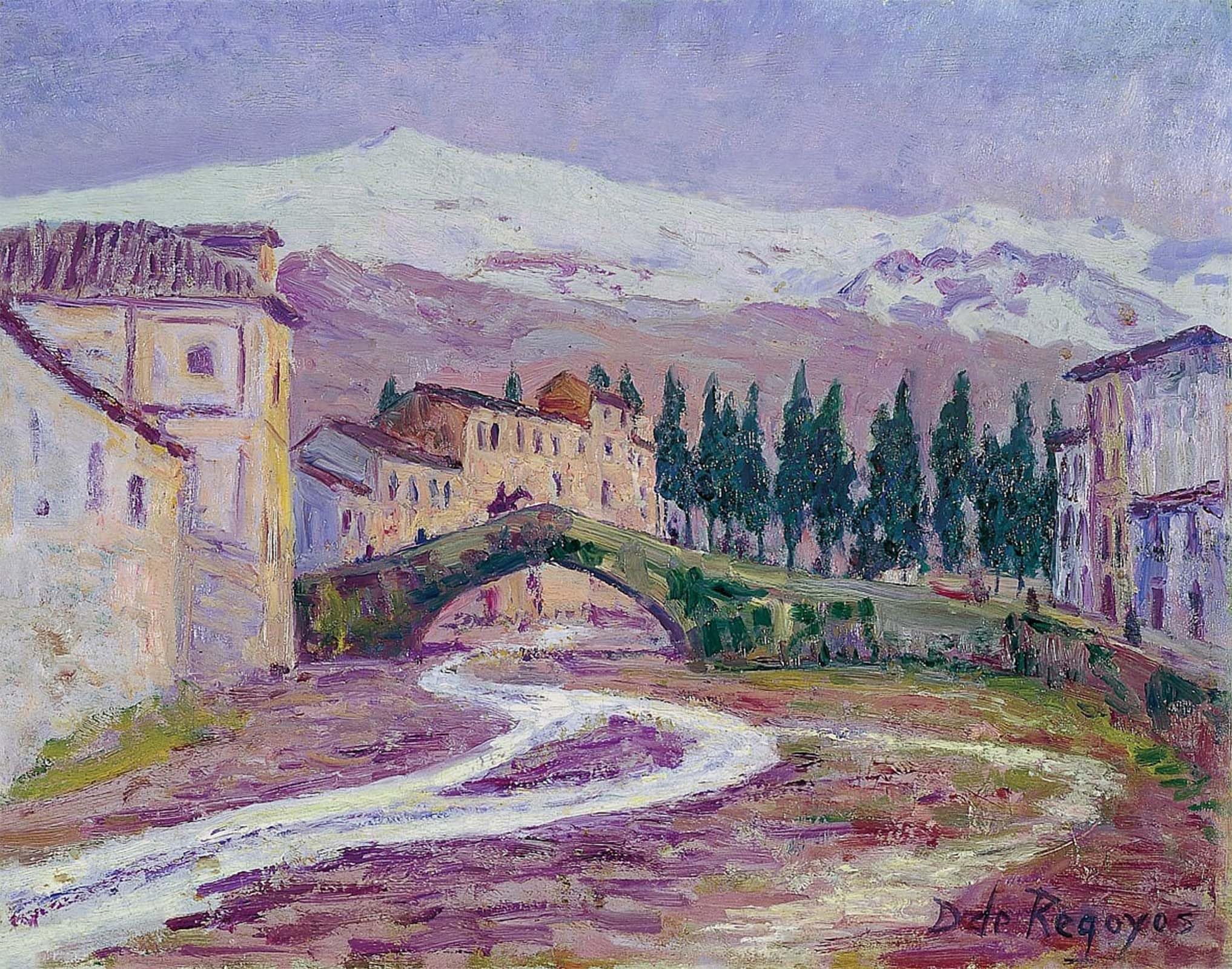Cuadro de Darío de Regoyos YIMACBJXX lienzo de pintura artística para salón 60x90cm 5