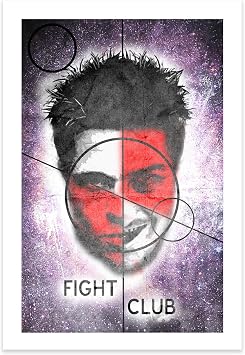 CultClassicPosters Tyler Durden Art Print 1319 Handmade Minimalist Poster Featuring Fight Club Style Photo Paper Print Rolled in Tube Cult Movie Wall Decor