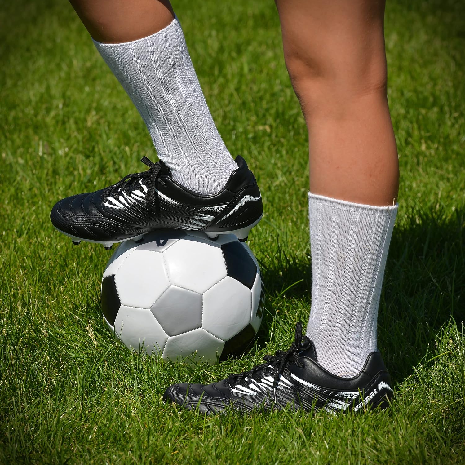 Vizari Valencia Firm Ground Soccer Cleats for Men & Women – Adult Football Shoes with Wide Fit, TPU Studs, Comfortable Design, Size 6.5 to 13 (Unisex)