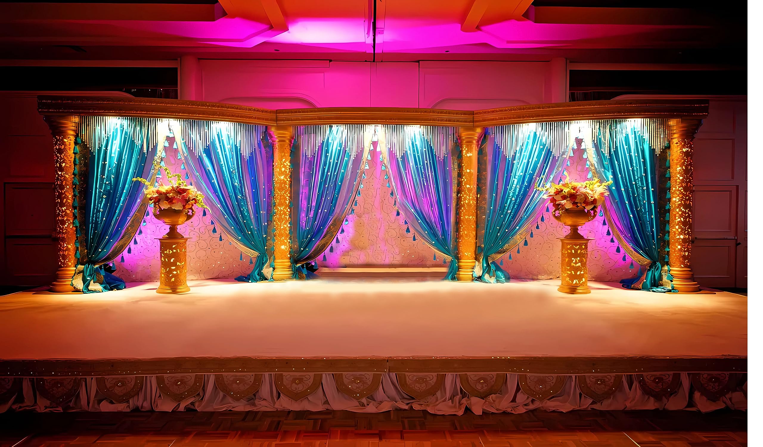Ashvath Fashion Vintage Indian Wedding Room Decor Design Backdrop Curtain for Decoration Backdrop Cloth for Pooja Decoration Traditional Fabric-Polyster Size-5Feet Height and 8Feet Width(5 * 8) (B0CCMRR279) Amazon Price History, Amazon Price Tracker