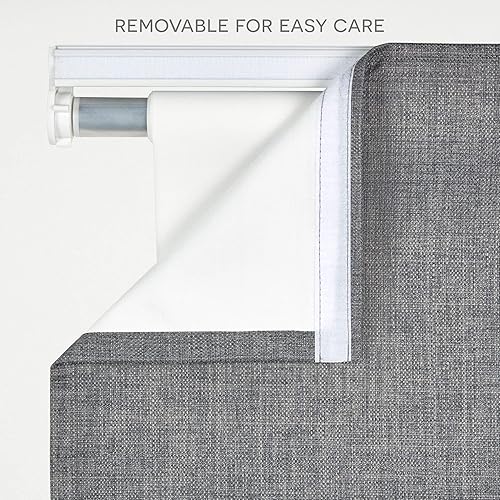 Miniatura 3 de Exclusive Home - Persiana Acadia total blackout estilo romana, 31x64, gris