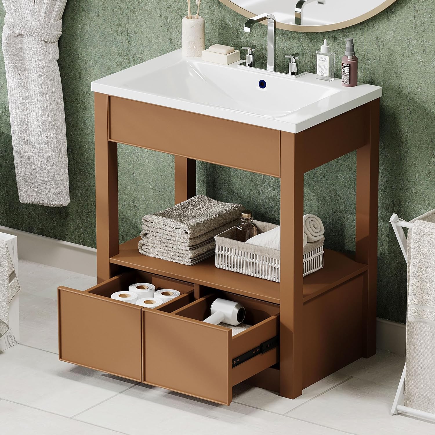 Merax 30" Bathroom Vanities with Sink Set Combo