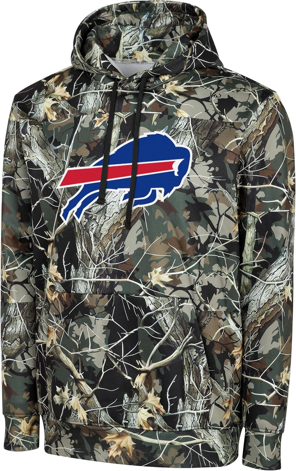 FOCO NFL Men's Official Sideline Hunter Camo Primary Logo Performance Pullover Hoodie Sweatshirt