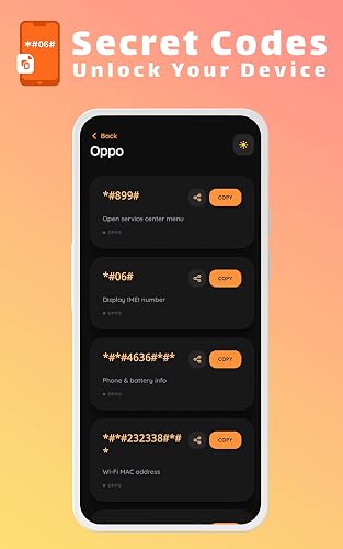 Android Secret Codes & USSD Tools – vue 3