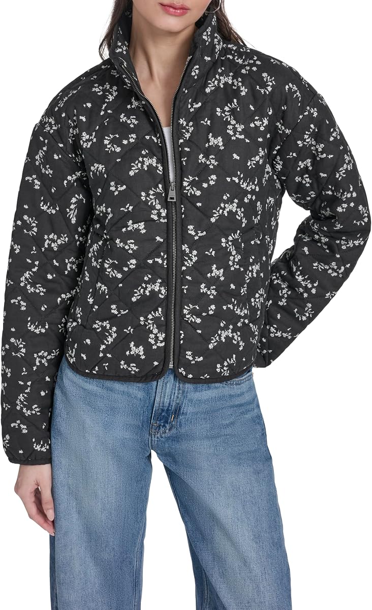 Levi's Women's Flight Satin Bomber With Jersey Hood