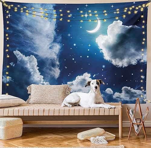 Miniatura 46 de Lunarable Tapiz amarillo y gris, tamaño individual, margaritas retro envejecidas, espirales de dibujo de líneas de margaritas bocetadas, plantas de