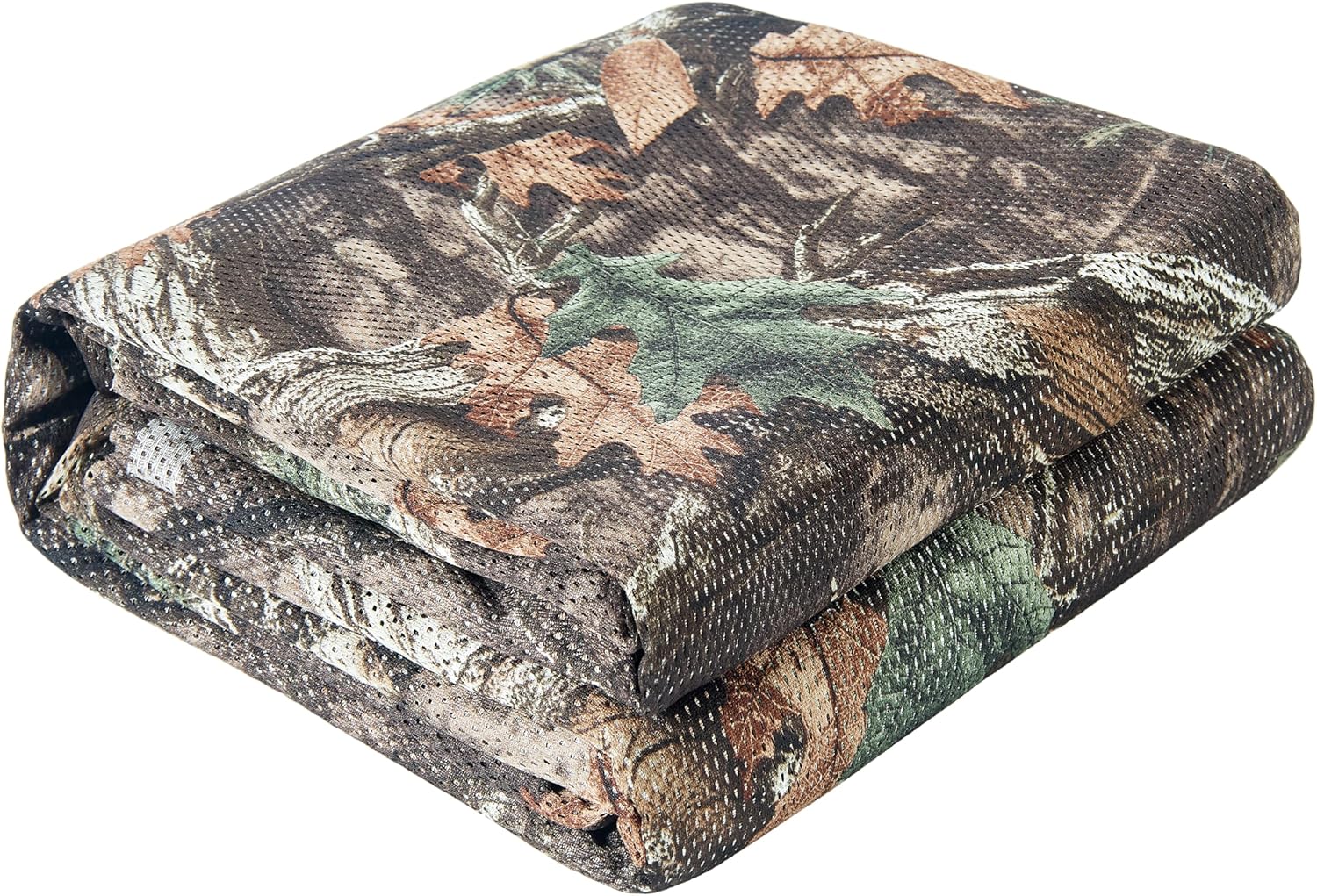 GRVCN Camo Burlap Cradle Mesh Fabric - 75D Camouflage Netting Cover for Hunting Ground Blinds, Camping Military Tree Stands