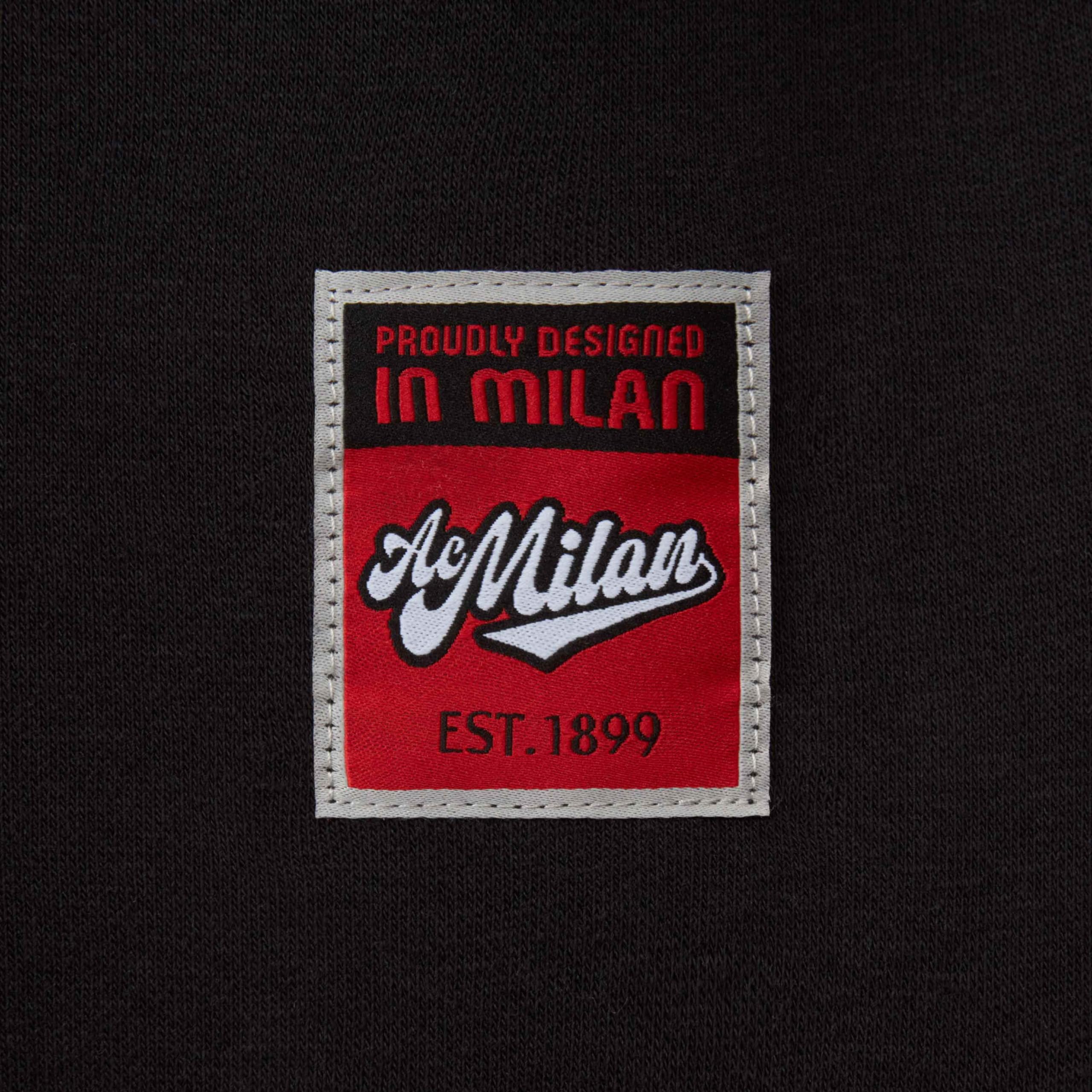 AC Milan Felpa Girocollo Nero Urban Collection II Taglia L