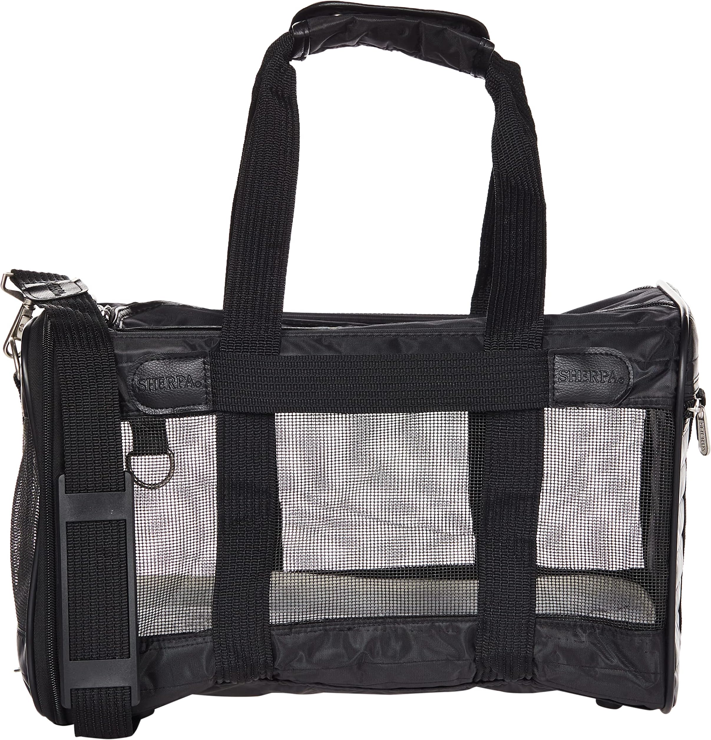 Sherpa® Original Deluxe™ Airline Approved Pet Carrier, Medium, Black Pet Carrier