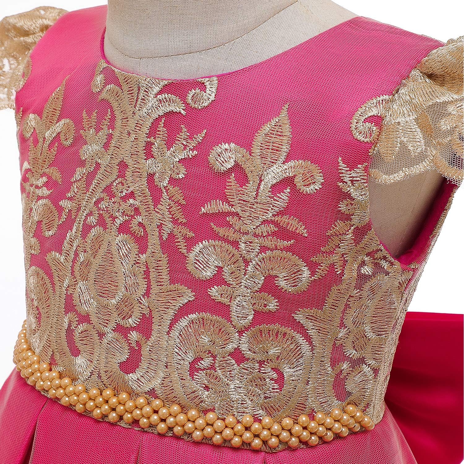 Miniatura 3 de HNXDYY Flower Girl Tutu Birthday Party Pageant Lace Princess Wedding Formal Pegeant Dance Gown