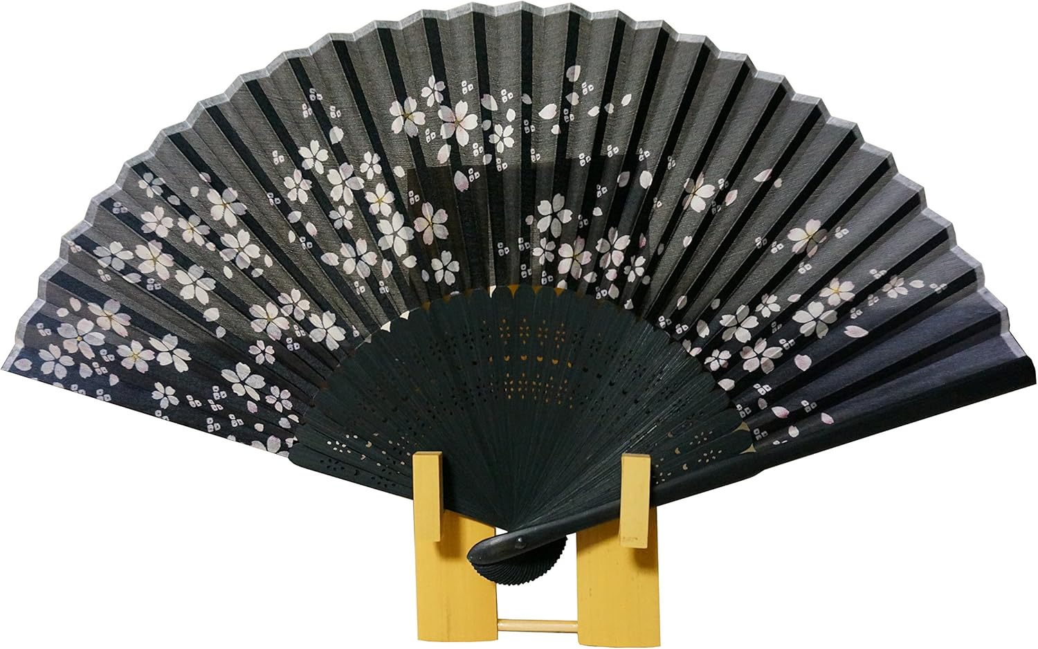 Japanese Folding Fan and Fan Display Stand Holder Set ( 3.5