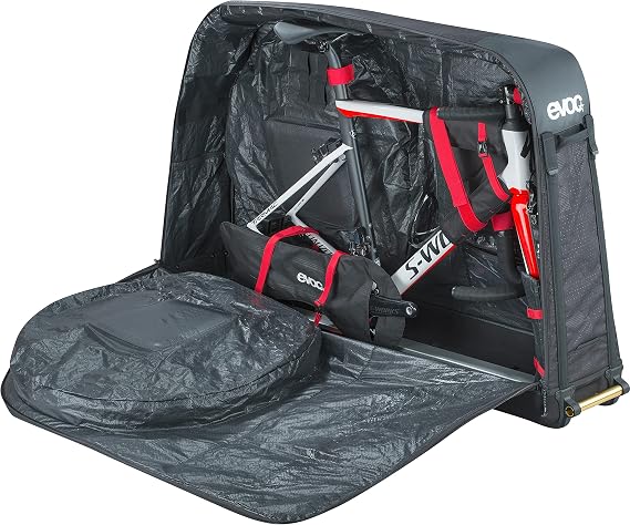EVOC CHAIN COVER ROAD frame bag, transport protection for the bike and chain of road bikes (cover for bicycle chains, for most road bikes, Velcro fixation, protection against dirt and damage), Black