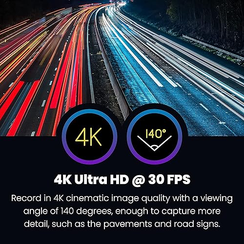 Miniatura 3 de Nextbase 622GW Dash Cam Full 4K30fps Grabación UHD en cámara DVR de coche, 140 frontal, Wi-Fi, GPS, Bluetooth, cámara súper lenta  120 fps,