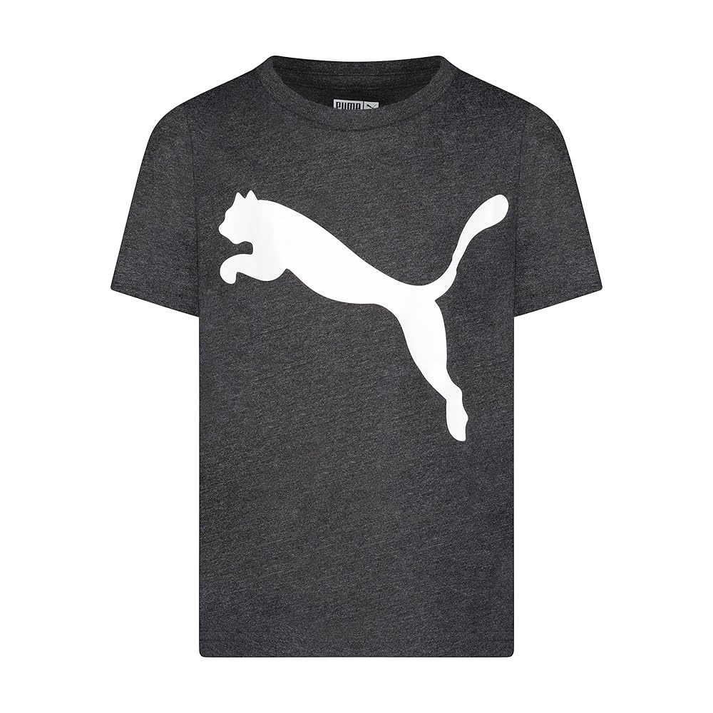 Amazon.com: PUMA Boys' Big Cat Logo T-Shirt, Black, Small