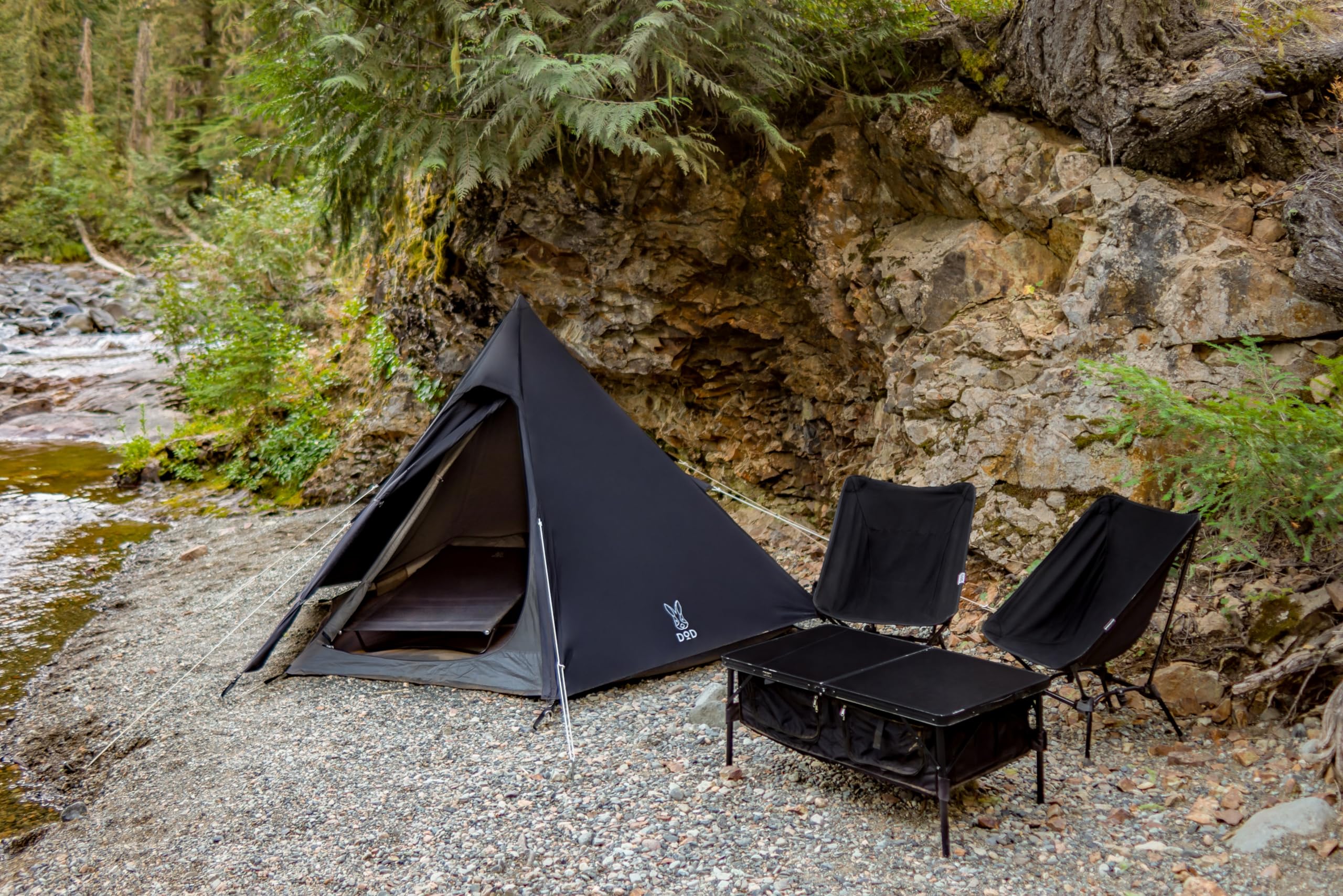 DOD Ichi One Pole Tent - A Roomy Teepee/Tipi Style Tent for