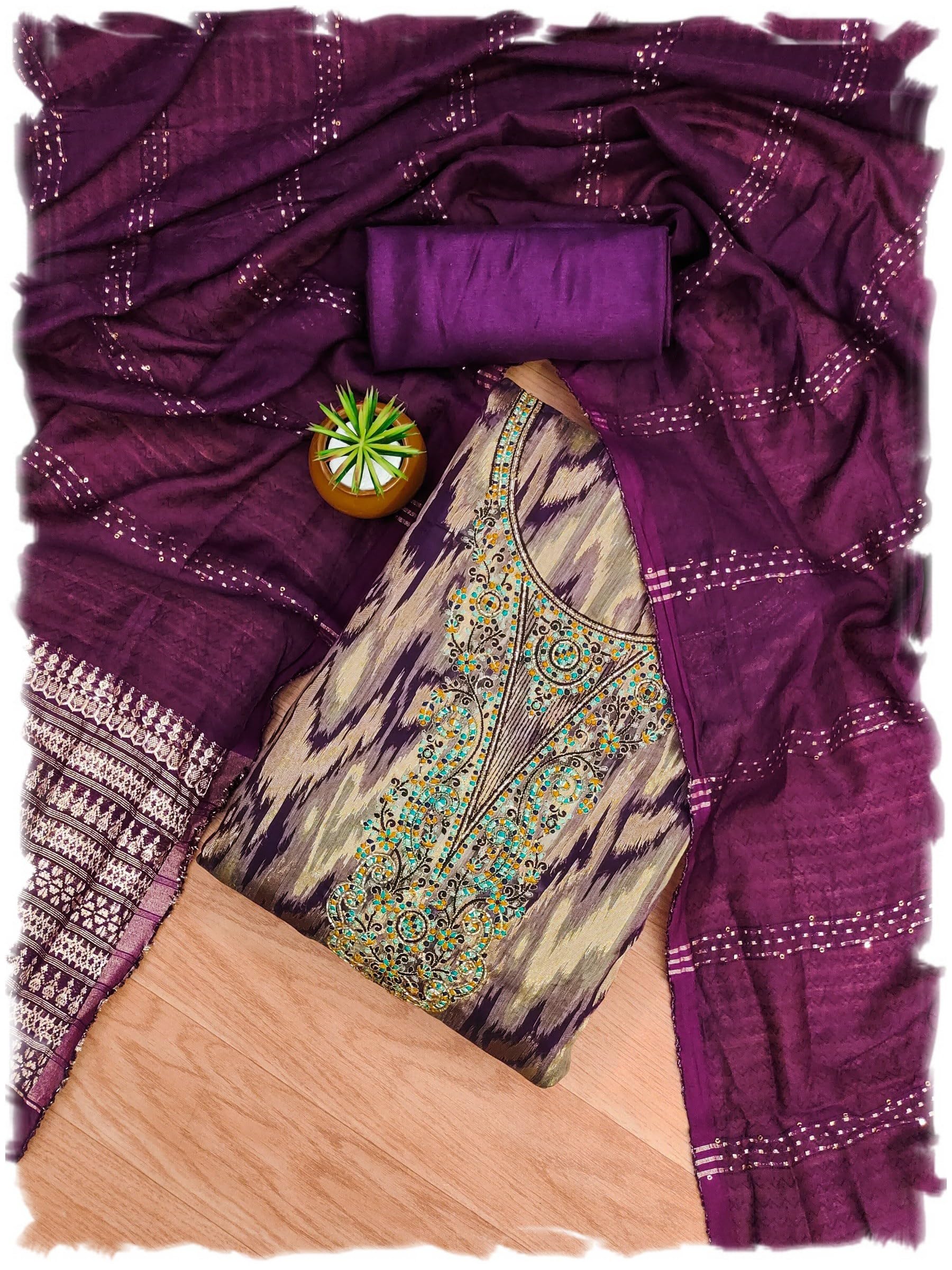 Designer Exquisite Heavy Jacquard Dress Material: Elevate Your Style with Luxury For Women