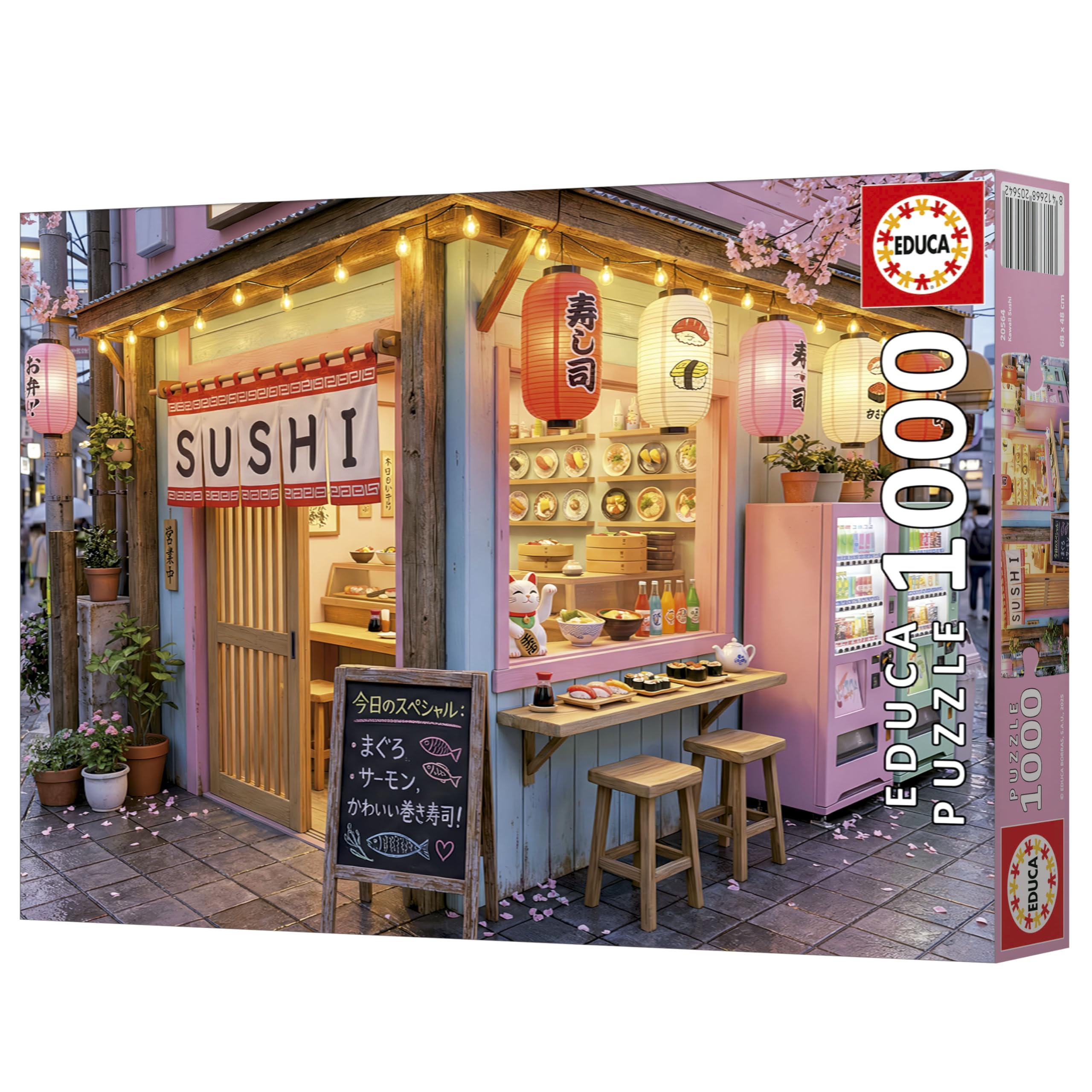 Educa - 1000 Piece Jigsaw Puzzle for Adults | Kawaii Sushi