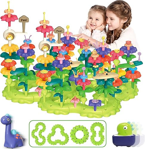 Miniatura 1 de Juguetes para niñas, juguetes de construcción de jardín de flores para niñas de 3, 4, 5, 6, 7 años, juguetes educativos para niños pequeños,