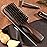 Wild Boar Bristle Hair Brush for Men - Slick Back Hair Brush - Stiff Boar Bristles for Thick Hair, Natural Black Walnut Wooden Handle Hairbrush, Beard Mustache Brush by GAINWELL