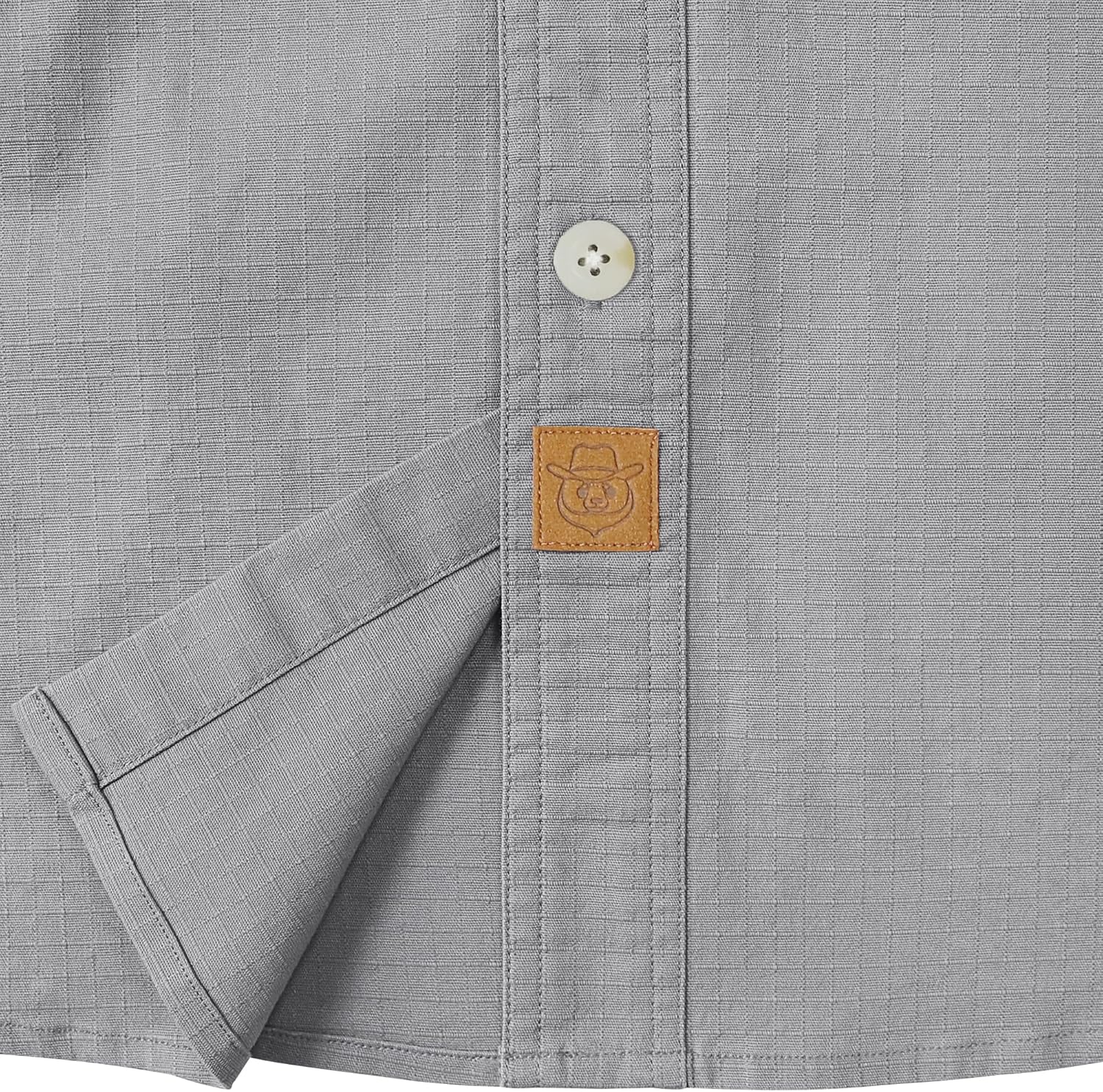 Dubinik® Mens Button Up Shirts Long Sleeve Casual Button Down Shirt Men Vintage 2 Pocket Sturdy Stretch - Image 5