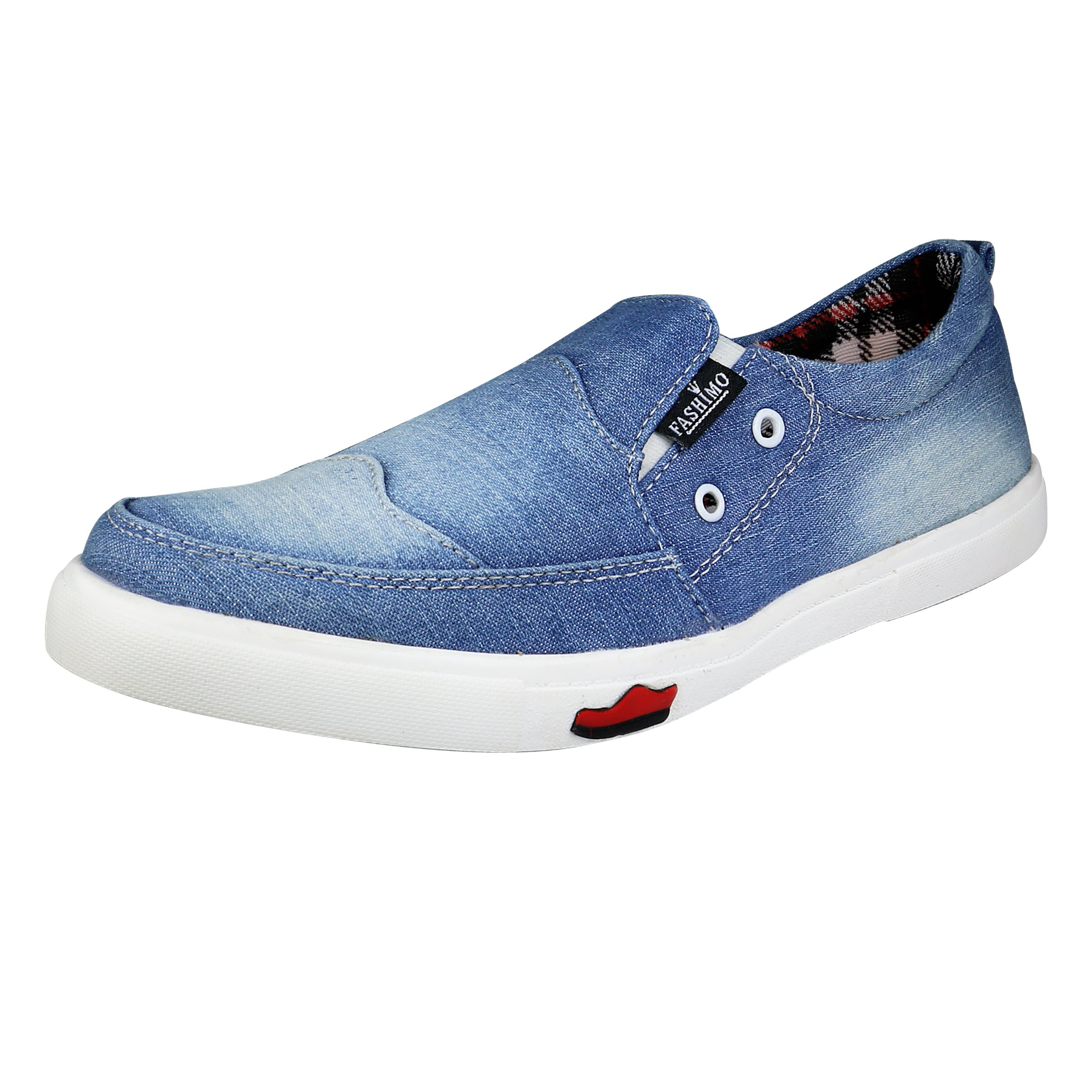 FASHIMOMen's Denim Casual Shoes 1831-blue