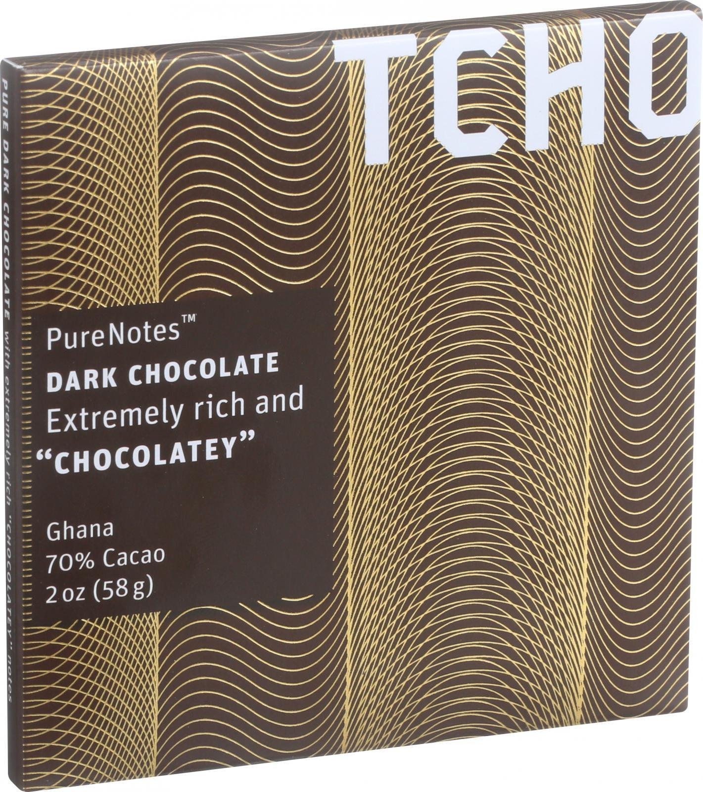 TCHO Chocolate Dark Chocolate Chocolately Bar 2 Oz -Pack of 12