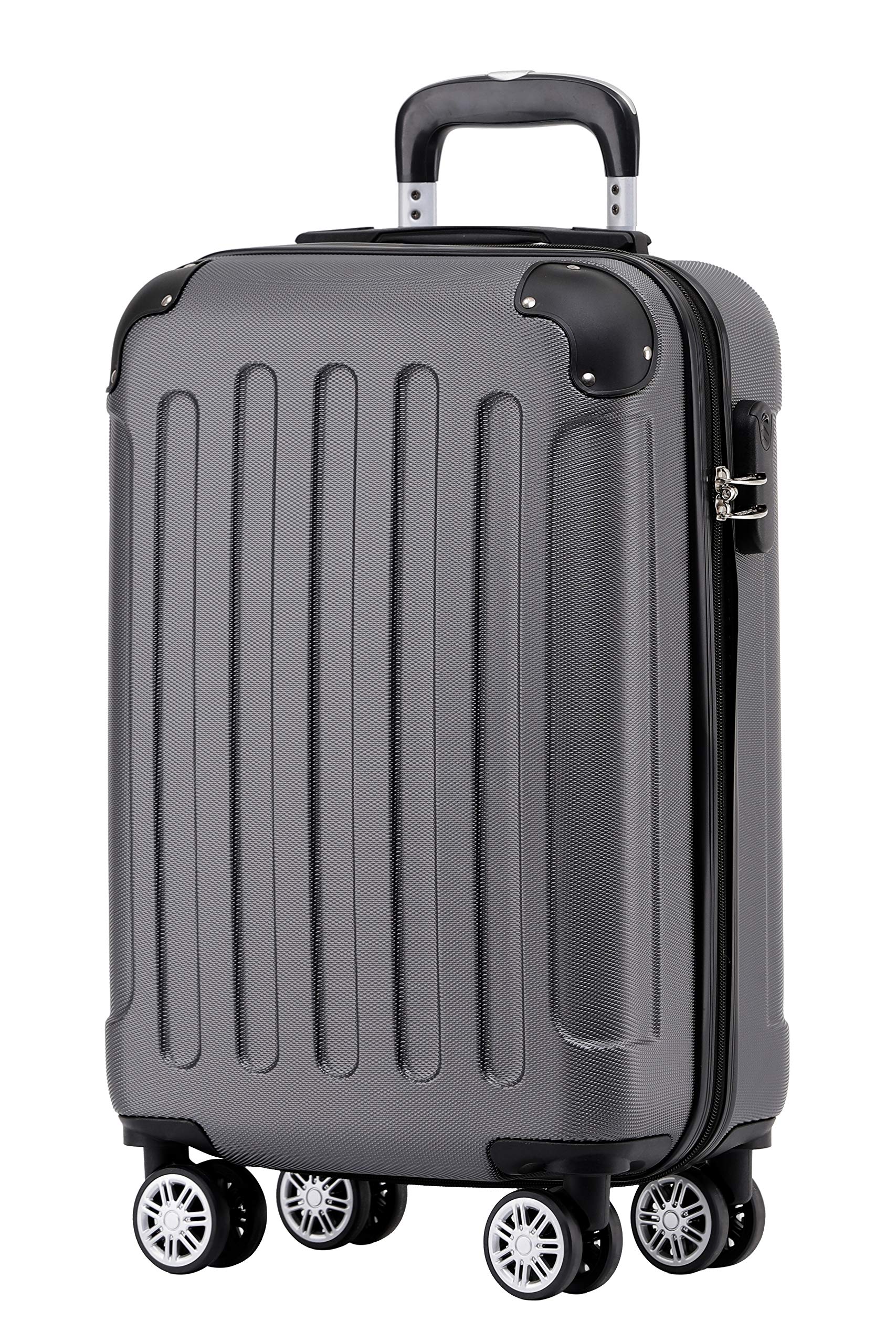 BEIBYE- Hartschalenkoffer Koffer Trolley Rollkoffer Reisekoffer Zahlenschloß 4 Zwilings-Rollen