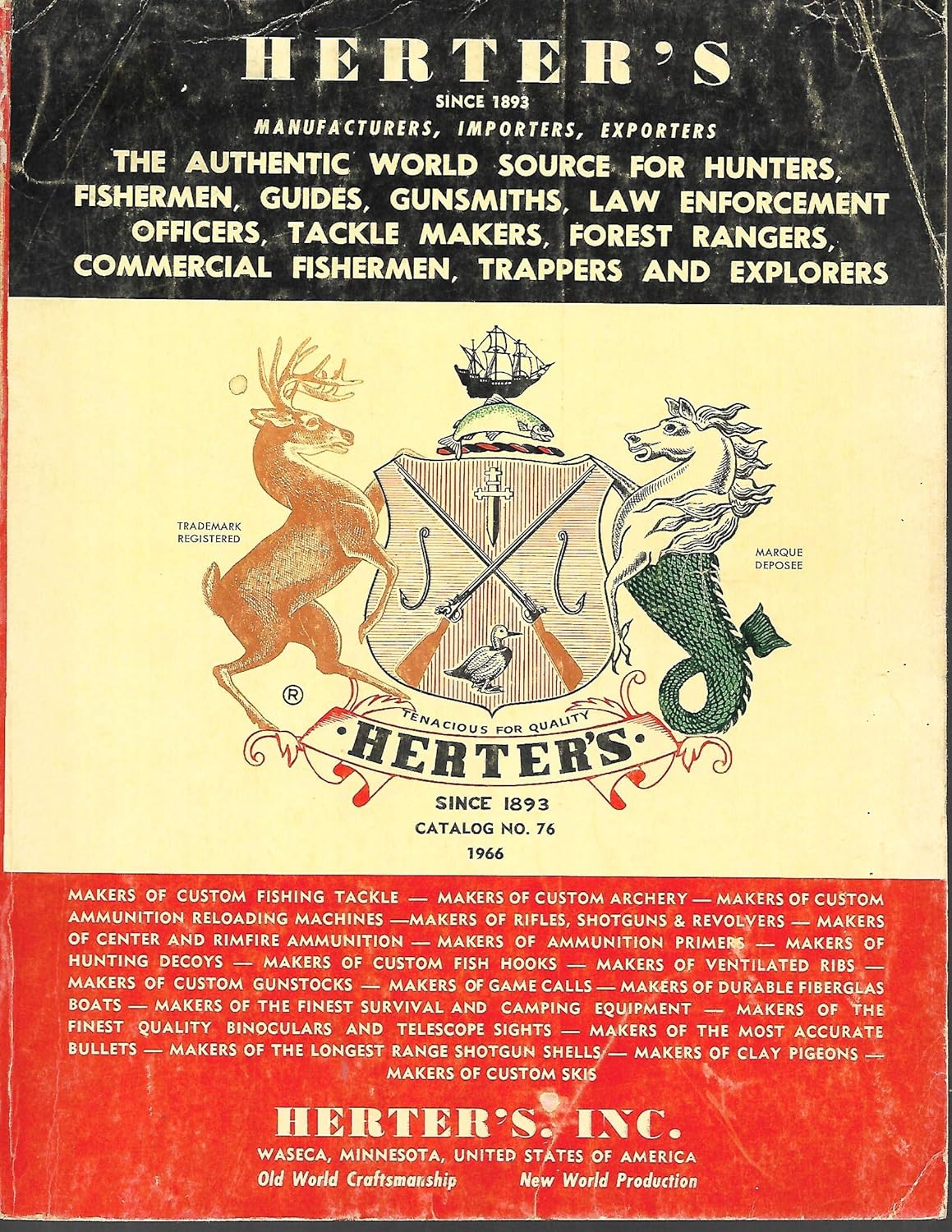 Herter's Catalog no. 76 1966 Herter's Books