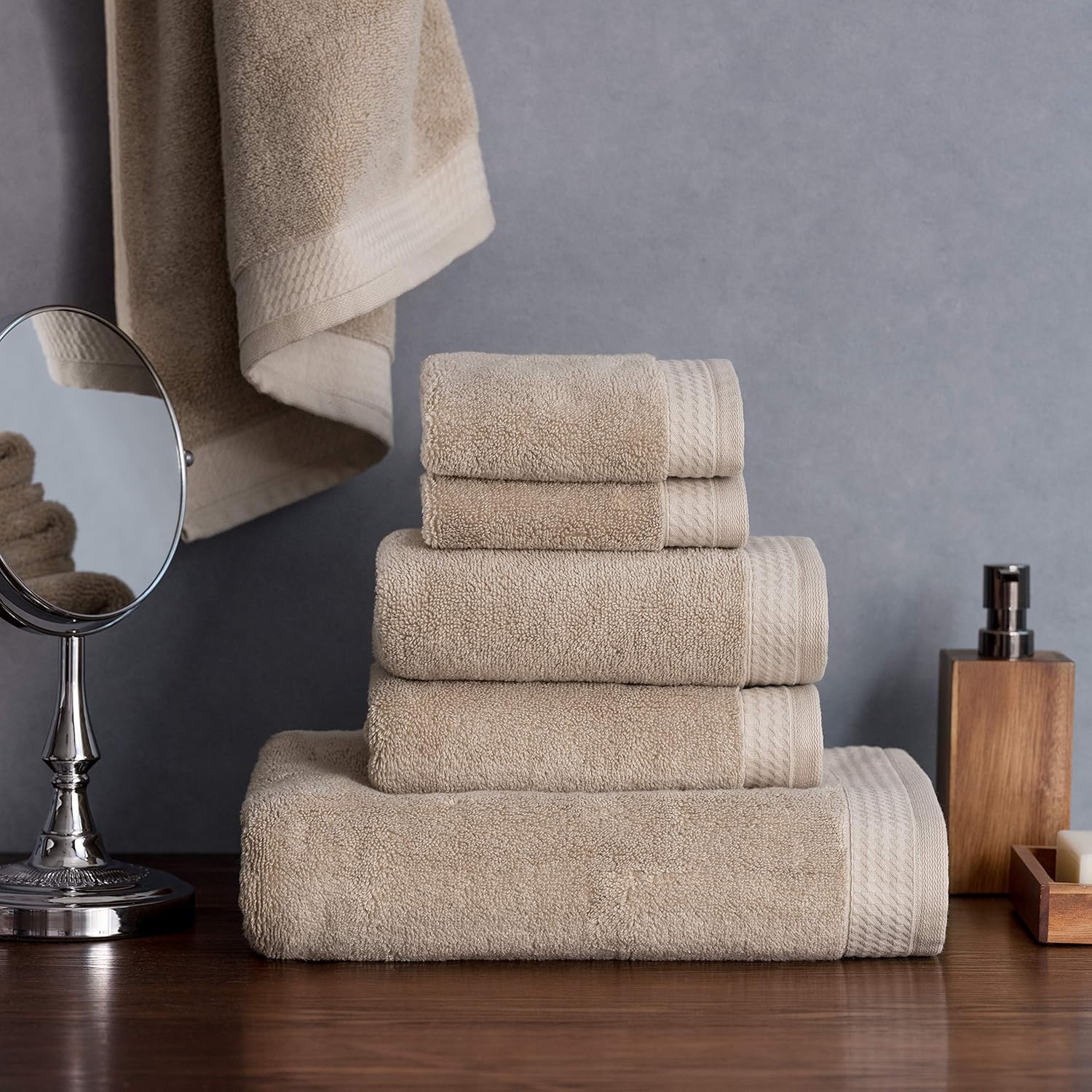 Welhome Madison Bathroom Towels 6 Piece Set Innovative HygroCotton