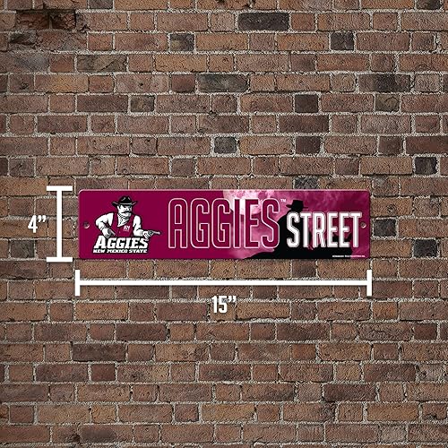 Vista 392 de Rico Industries Letrero de plástico de la NCAA de plástico de 4 x 16 pulgadas Alternativo