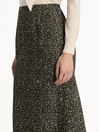 Chevron Wool Skirt