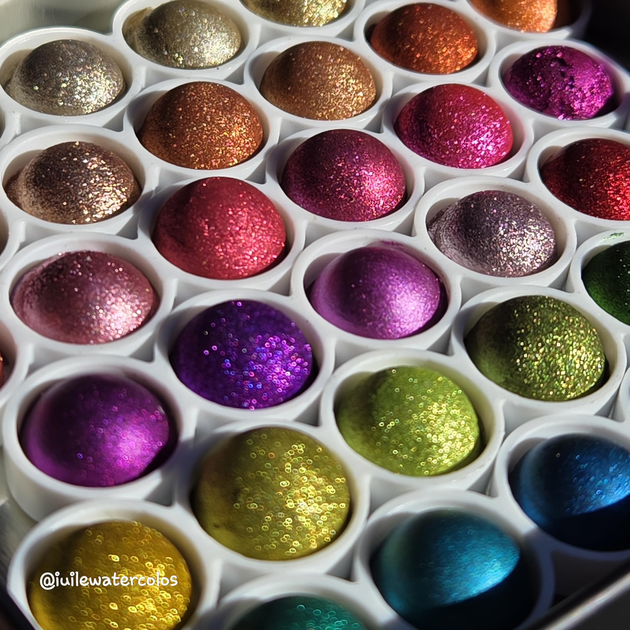 IUILE Handmade Watercolor Paints - Magical Drop Tiny Sampler Tin Set Vol. 2 (36 colors): Magical Drop Vol. 3