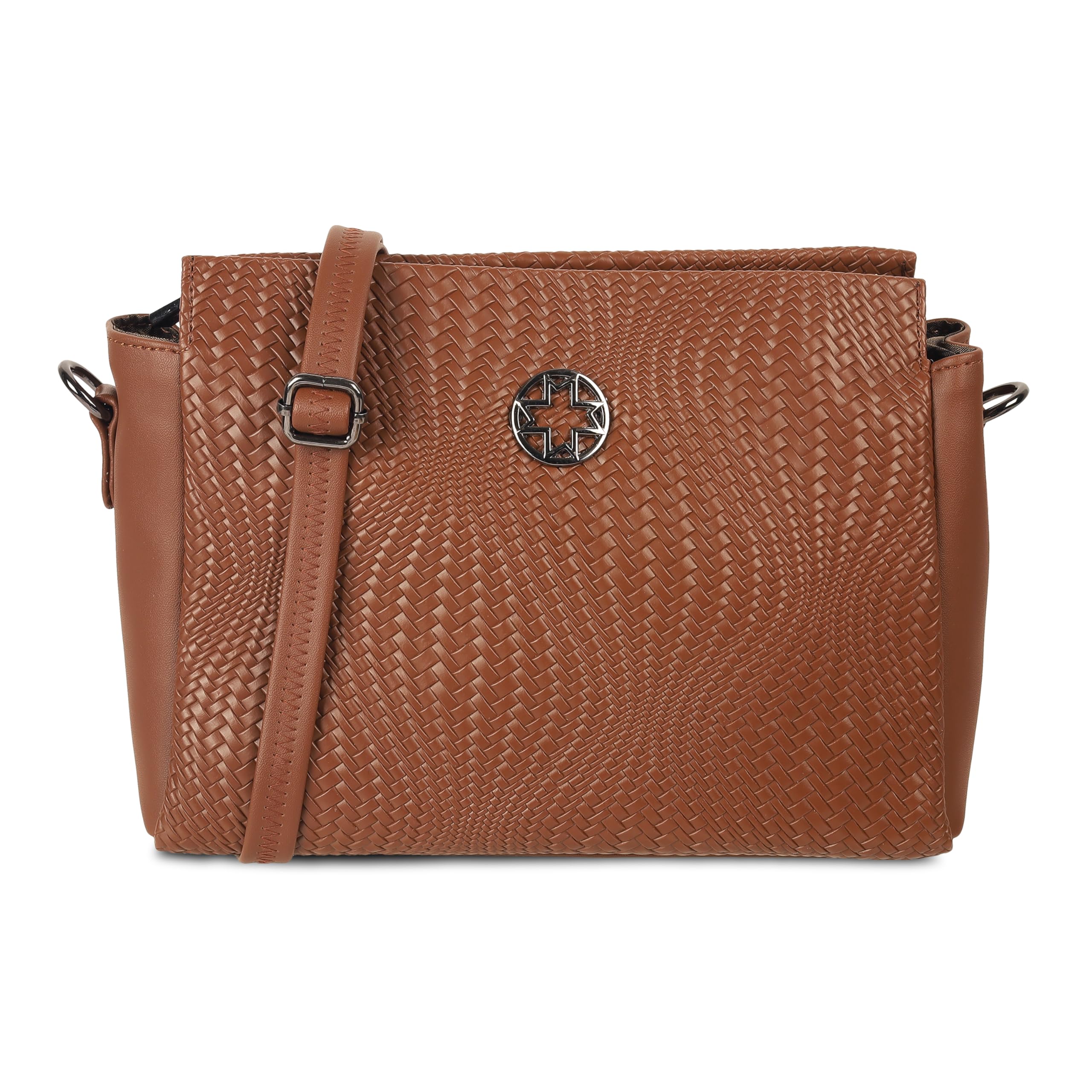 metro Women Faux Leather Casual Sling Bag with Adjustable Handle-picture-28