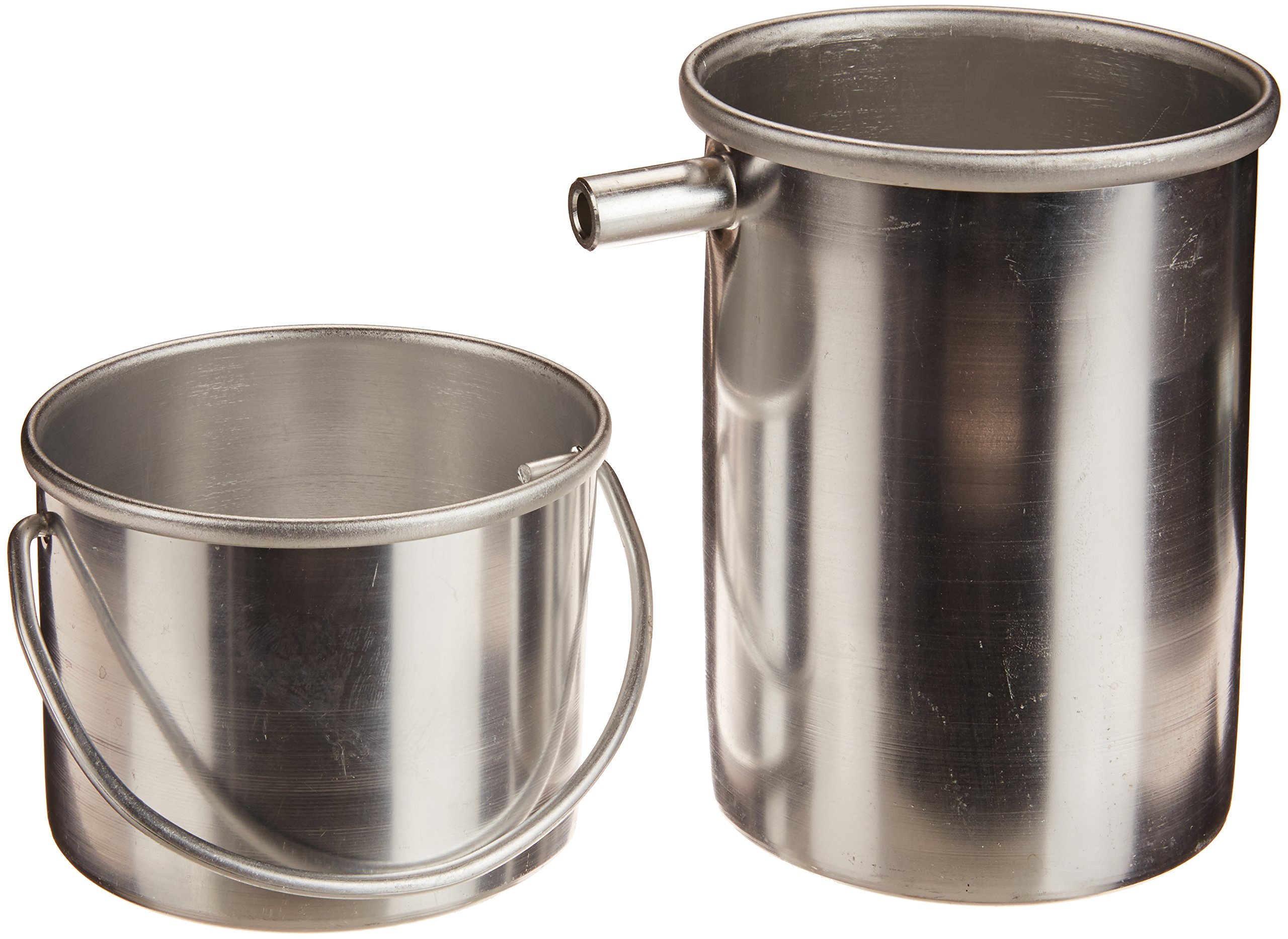 United Scientific OFLSET Aluminum Overflow Can and Catch Bucket Set