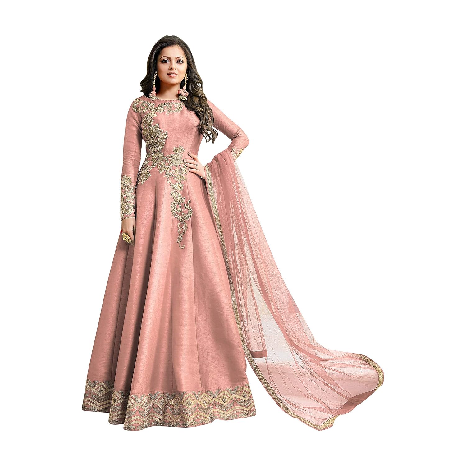 Semi stitched anarkali Clearance