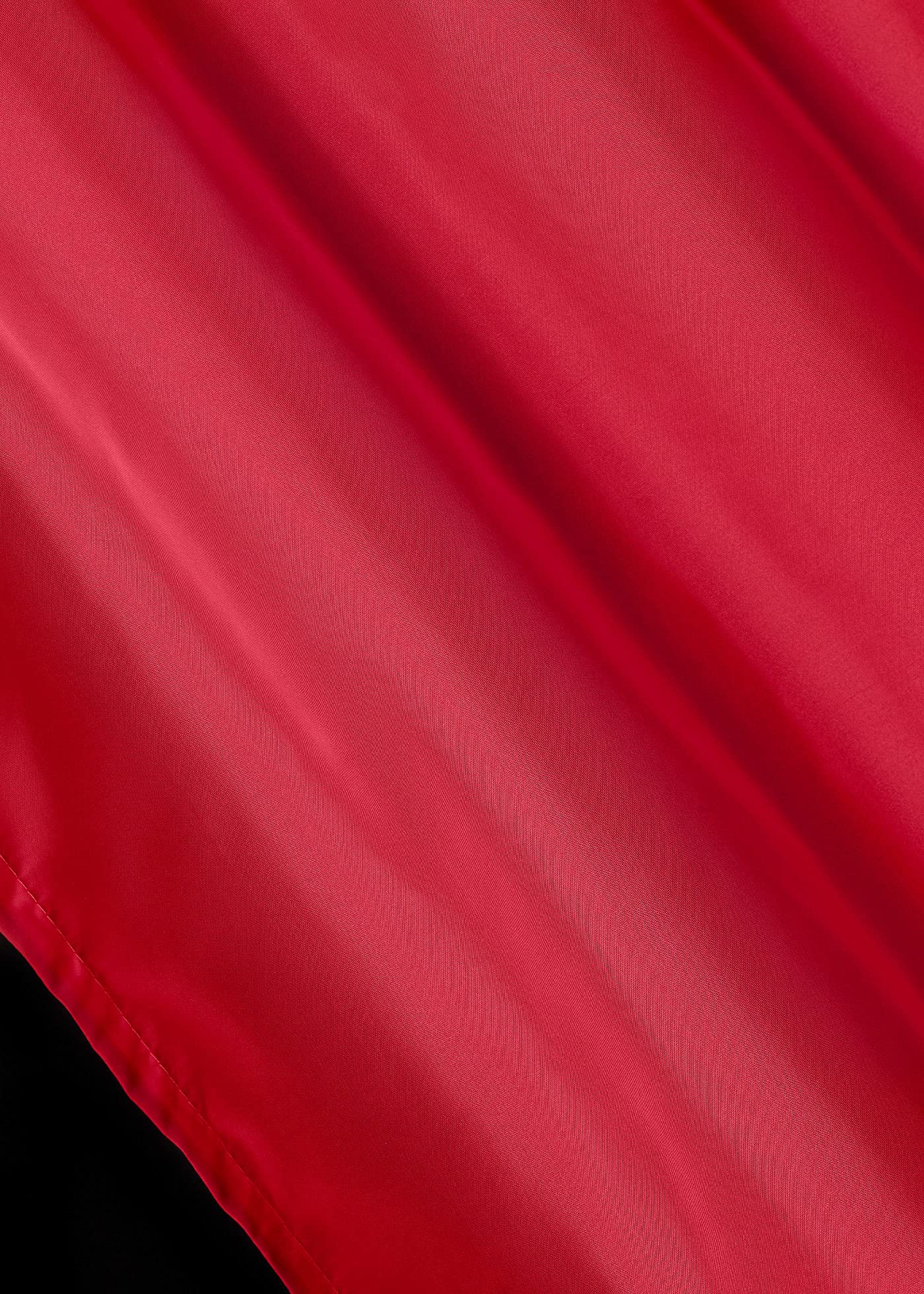 BAILEY JO Lot de 2 Rideaux Voilages Transparents à Oeillets Couleur Unie Rouge LxH/140x225CM en Polyester Décoration pour Salon Chambre