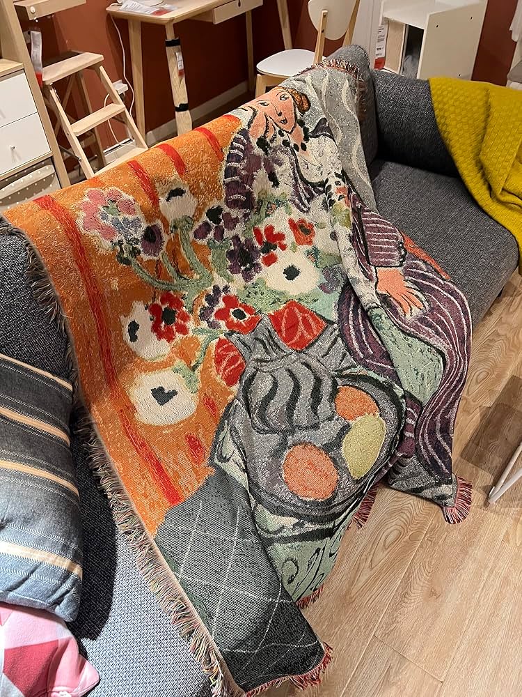 Amazon｜Henri Matisse アンリ・マティス「紫のローブとアネモネ