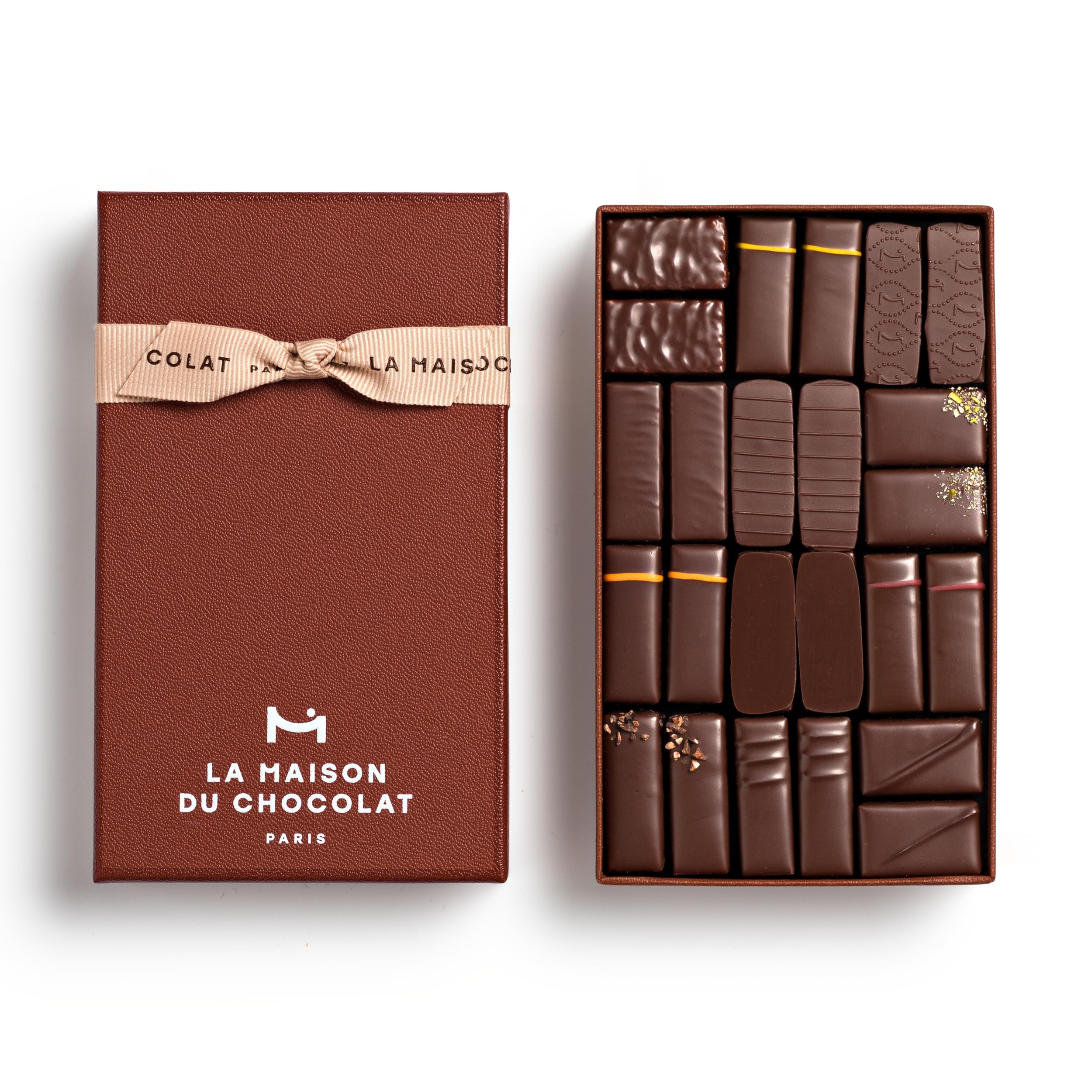 Coffret Maison Dark, Gourmet Dark French Chocolate Gift Box (24 Pieces)