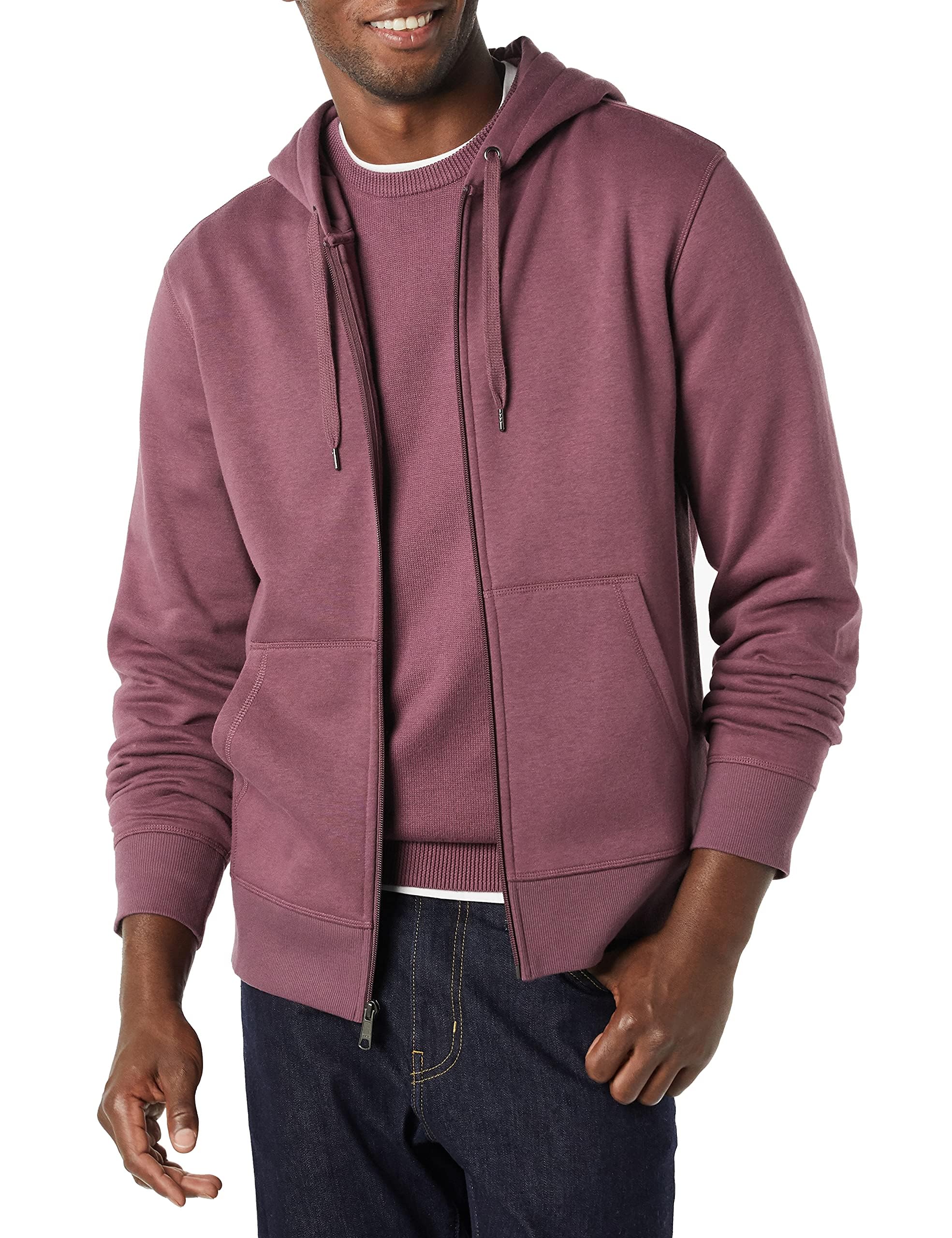 Amazon Essentials Men's Full-Zip Fleece Hoodie (Available in Big & Tall)