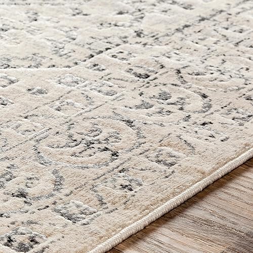 Miniatura 6 de Mark&amp;Day - Alfombras de área, 2 x 3 advertencias actualizadas, alfombra de área tradicional, color beige, negro y gris para sala de estar,