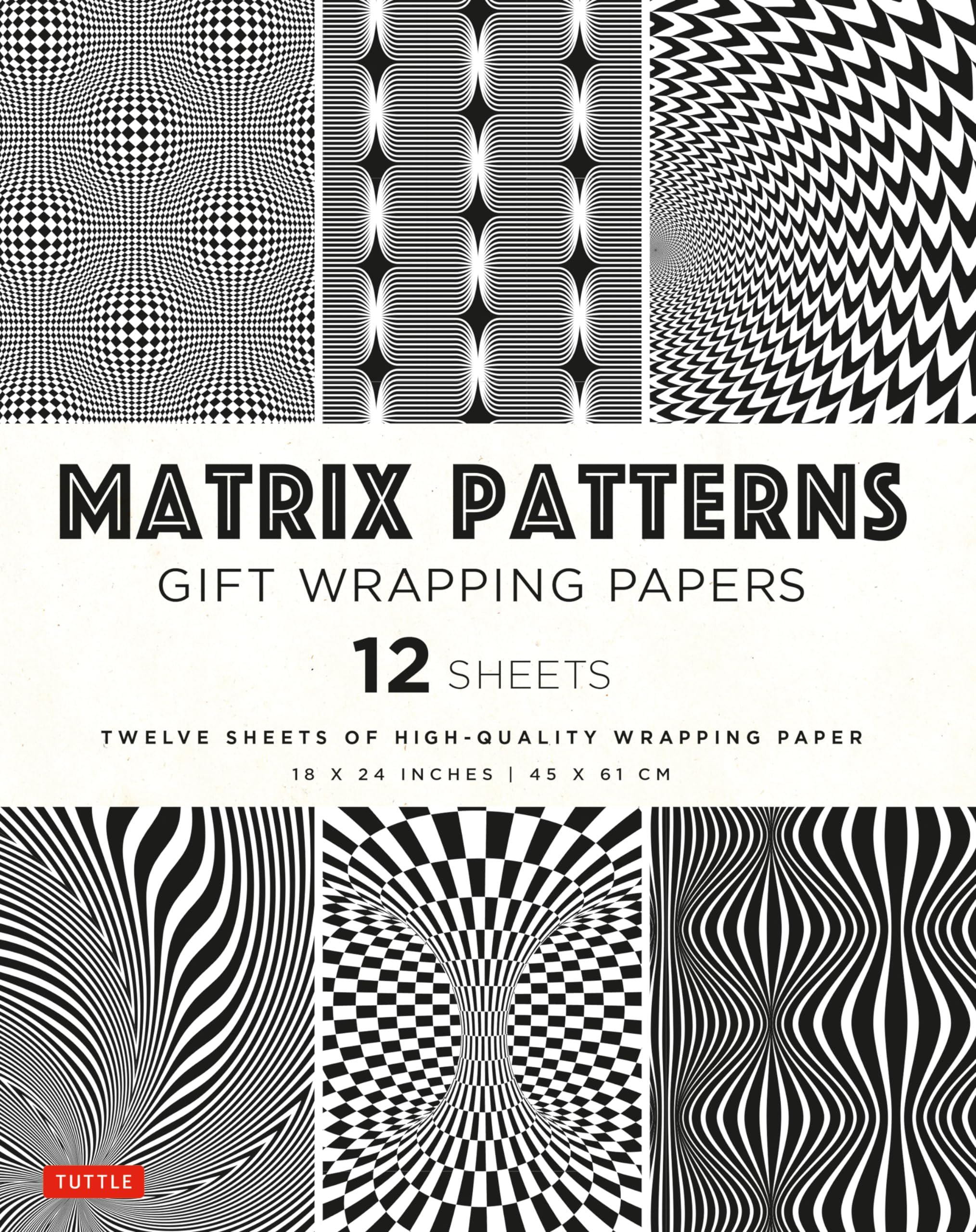 Matrix Patterns Gift Wrapping Papers - 12 sheets: 18 x 24 inch (45 x 61 cm) Wrapping Paper